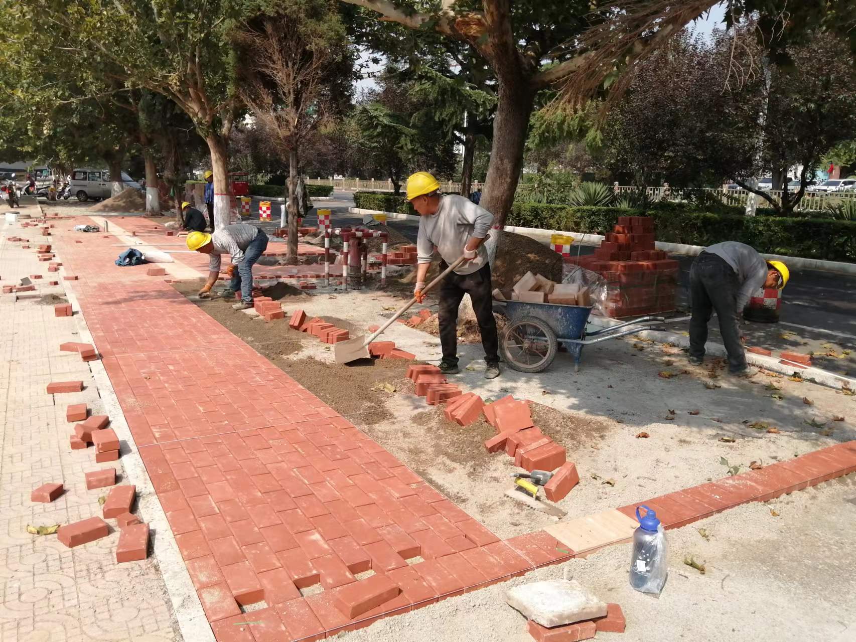 烧结路面砖施工实景案例（一）